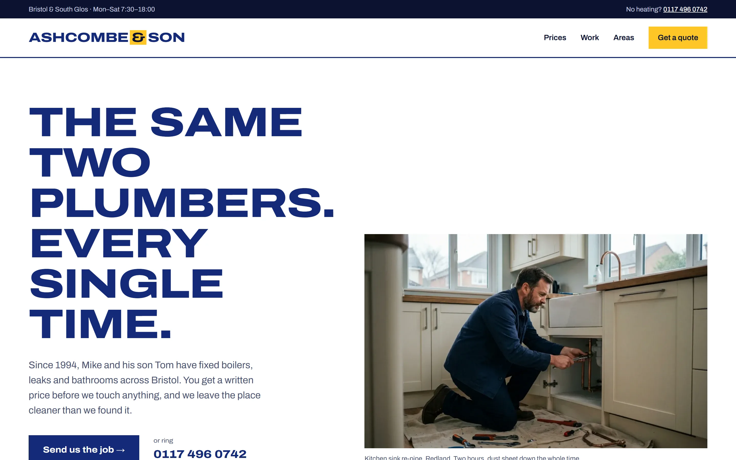 Ashcombe & Son – Plumbing & heating, Bristol
